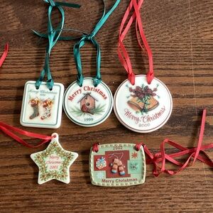 Longaberger Holiday Basket Tags Collection (1998 to 2002)